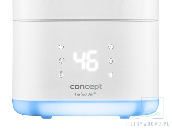 Panel sterowania i cyfrowy wyświetlacz nawilżacza Perfect Air AMBIENT ZV2010